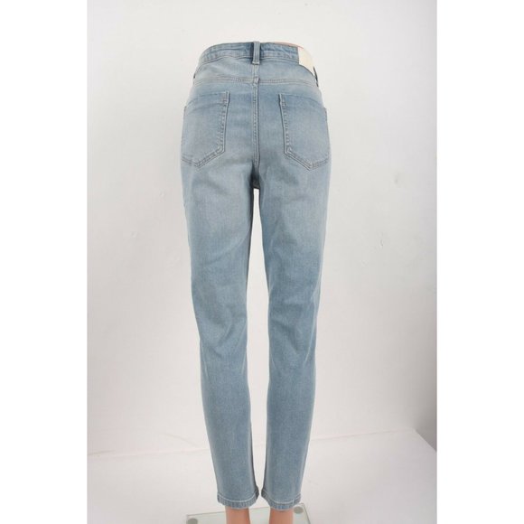 Zara Womens Denim Jeans EU 40 US 8 High Rise Skinny Light Blue 8228/221 NWT - Picture 4 of 8